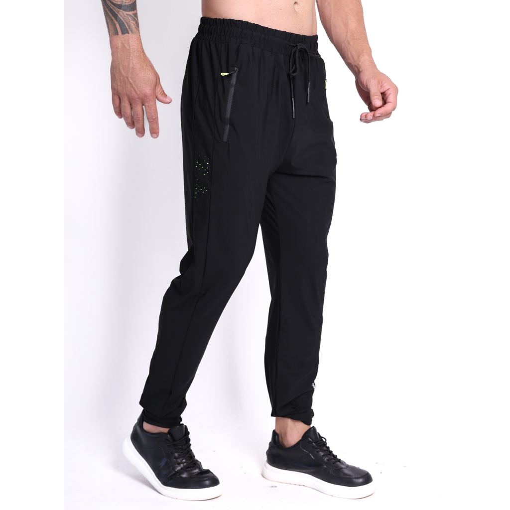 Calça importado masculino Seda gelada academia elastano casual secagem rápida