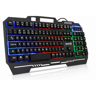 Teclado Gamer Semi Mecânico Metal Usb Luminoso Antigosting Abnt 2