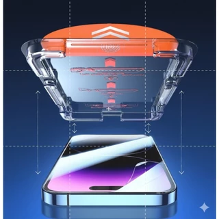 Película Vidro Temperado 3D Com Instalador Aplicador Remoção Automática Para Iphone 13 14 15 16 16E 17 Air Pro Plus Max