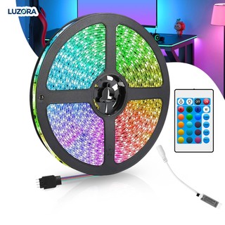 Fita Led Rgb 3528 Colorida 5m 12V Bivolt Ip65 à Prova d'Água Com e Sem Fonte Decoração Casa