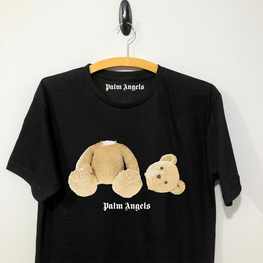 Bear Teddy Angels Palm Camiseta neige de boule bear Angels Palm 置物 Black Droper - 置物