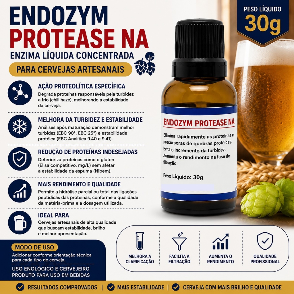 Enzima Endozym Protease - NA - AEB - 30g | Shopee Brasil