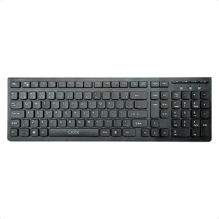 Teclado Multimídia com Fio Flat Oex 104 Teclas Branco