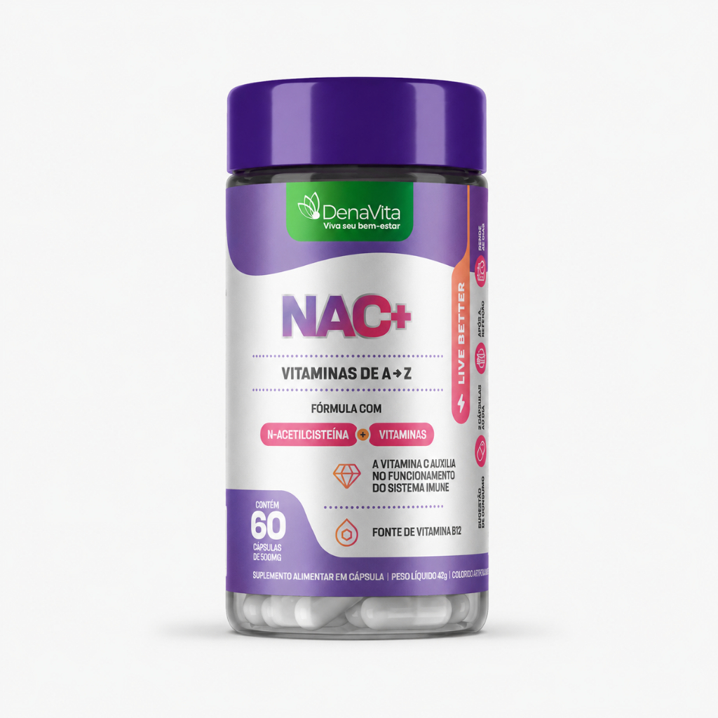 Nac Com Vitaminas De A- Z , Multivitamínico - Denavita | Shopee Brasil
