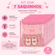 Kit 7 Saquinhos Maternidade Organizador Mala Bebê Mala/Viagem/Roupa Molhada e Seca