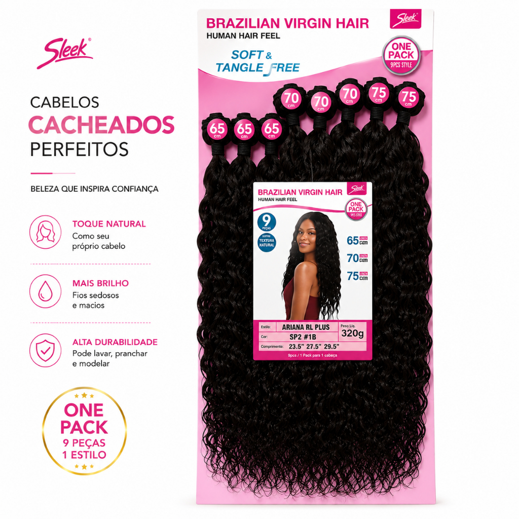 ARIANA XL PLUS- CABELO BIO FIBRA -SLEEK -320gr | Shopee Brasil