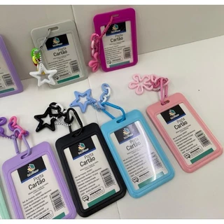 Porta Cartão Alça De Plástico Vale Transporte, Bilhete Único, Identificação