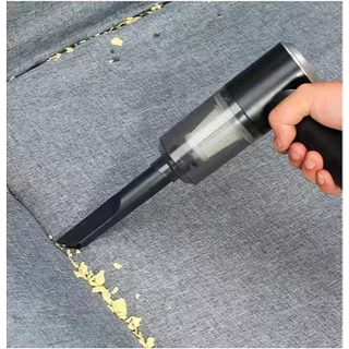 Mini Aspirador de Pó para Carro e Casa Portátil 3 em 1 Potente USB Recarregável