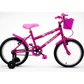 Bicicleta Aro 20 Infantil Feminina com Cestinha e Rodinhas Bike E Laser Presente Para Menina