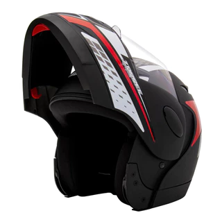 Capacete Moto Taurus Zarref Grafic Escamoteável Robocop Preto Fosco Original
