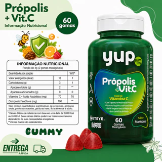 Própolis + Vitamina C em Gummy 60 Gomas Natural Imunidade - Nutrye