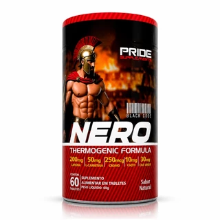 NERO Thermogenic Formula Pride - 60 Tabs - Cafeína - L Carnitina - Cromo - Coenzima Q10 - Chá Verde.