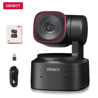 OBSBOT Tiny 2 Lite Webcam PTZ com IA 4K Ultra HD Rastreamento Inteligente + Zoom Automático