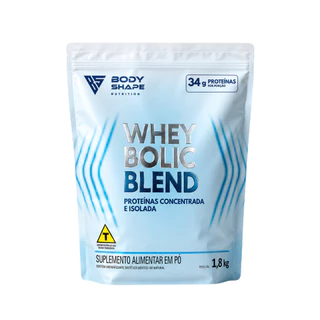 Whey Protein Bolic Body Shape 1.8kg Blend Concentrado e Hidrolisado de Proteina para Ganho de Massa Muscular no Treino