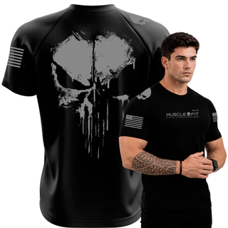 Camiseta Dry Fit Original Muscle Fit Masculina Nova Bope Fantasma