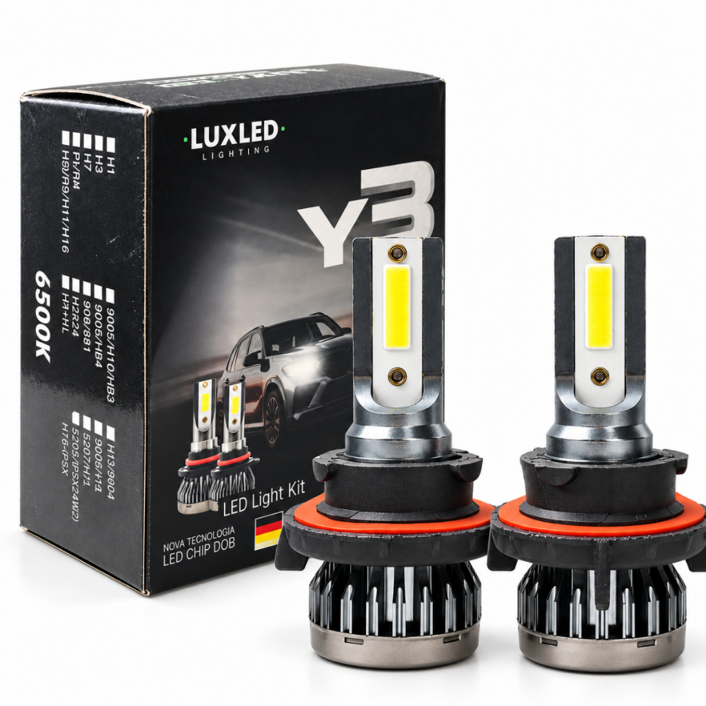 Par Ultra Led Lâmpadas Y3 Mini 6500K 22000Lm 36w H1 H3 H4 H7 H11