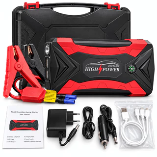 High Power Auxiliar De Partida Jump Starter Portátil 21000mah 21k 12 V Cor Preto