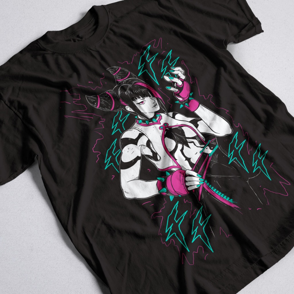Camisa Juri Street Fighter Camiseta Jogo Game Unissex 100% Algodão