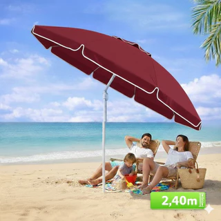 Guarda Sol Grande Gigante 2,40m Praia Verão Piscina Proteção UV Respirável Ombrelone Reforçado em Oferta na Shopee