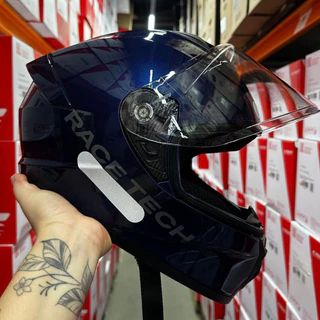 CAPACETE RACE TECH HIT MONOCOLOR AZUL PRETO BRILHANTE OFERTA PROMOÇÃO EXCLUSIVO