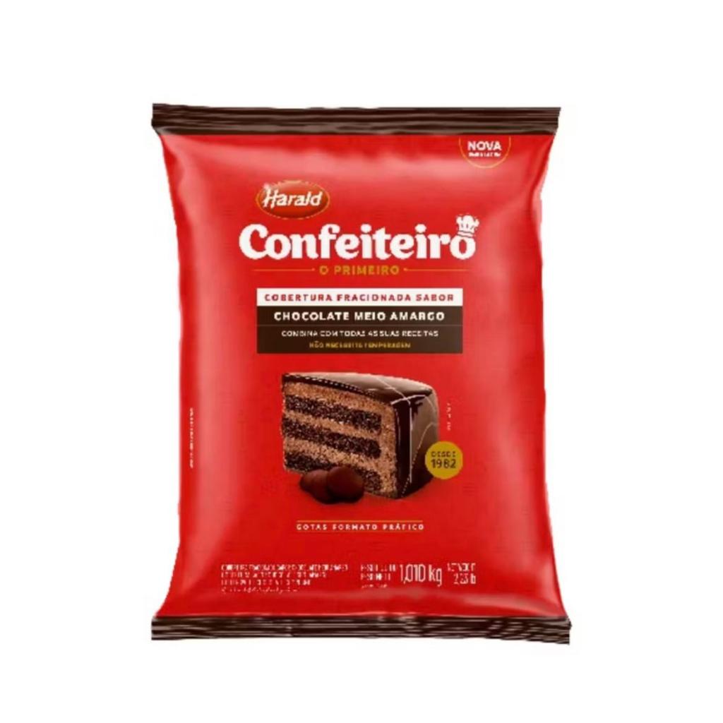 Cobertura Confeiteiro Fracionada Chocolate Meio Amargo em Go