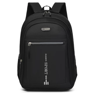 Mochila Masculina Preta Reforçada Impermeável Grande Capacidade para Trabalho Viagem Escola e Uso Diário