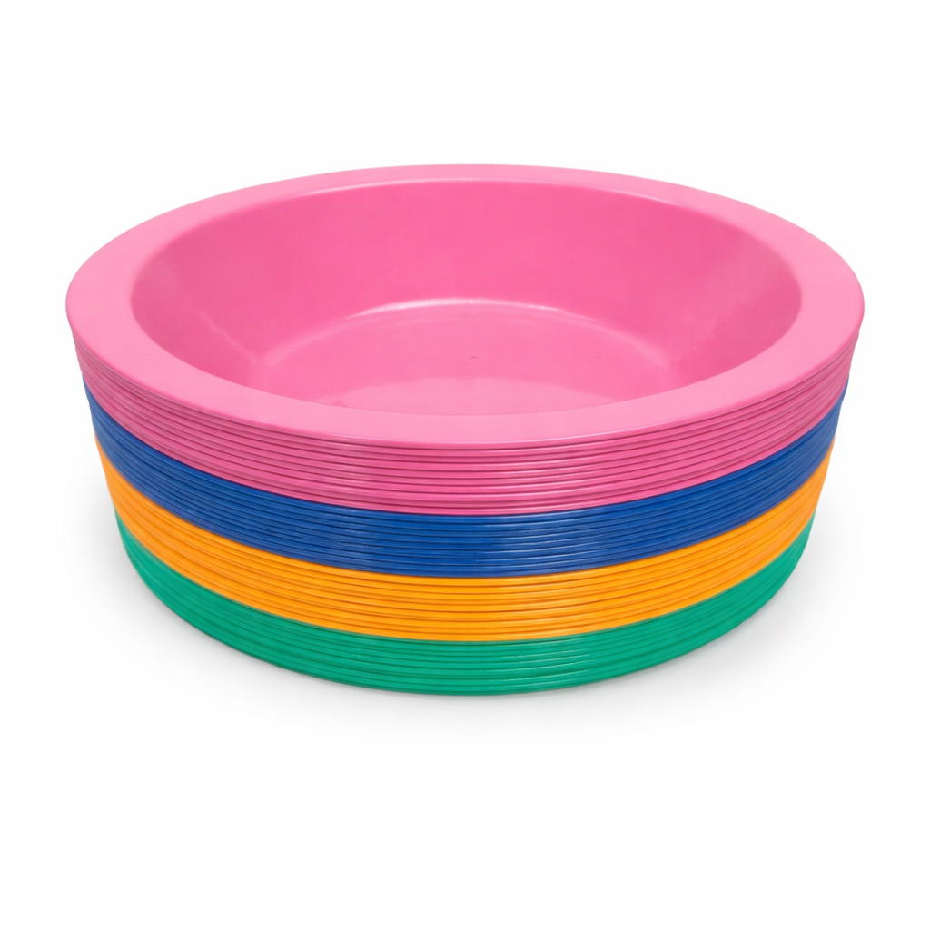 Kit 25 Cumbucas Tigela 1 Litro de Plástico Sopas Caldos Sobr
