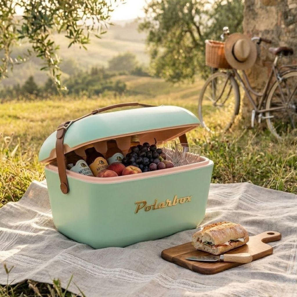 Caixa Térmica Cooler Portátil Polarbox com Alça em Couro Camping