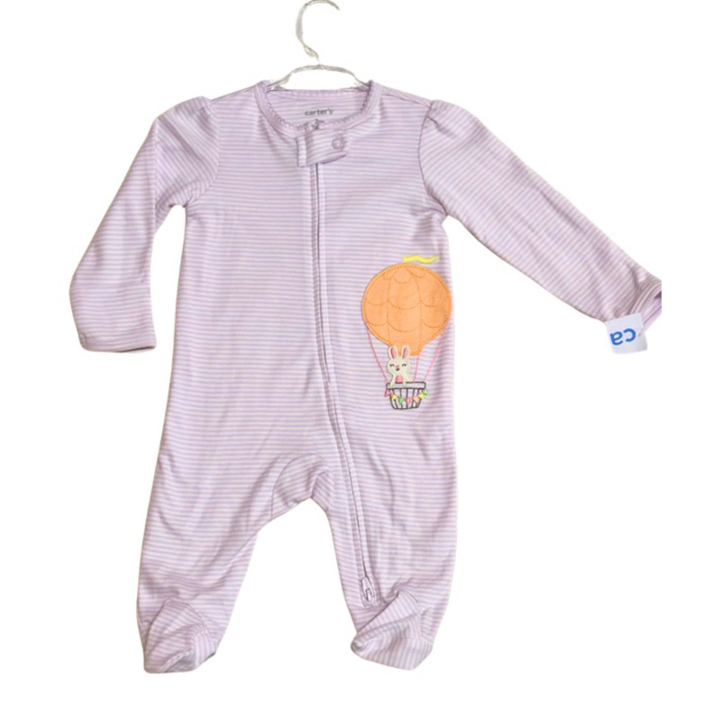 Macacão Carter’s Bebê Listrado – Coelhinho no Balão em Oferta na Shopee