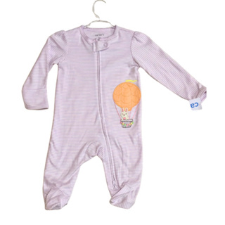 Macacão Carter’s Bebê Listrado – Coelhinho no Balão em Oferta na Shopee