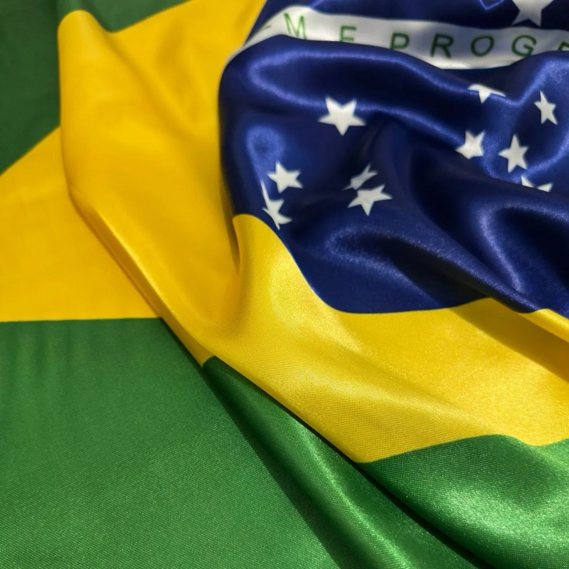 Tecido Cetim Bandeira do Brasil 1x1,50m Copa do Mundo Verde Amarelo Brilho Festa Decoração Uniforme em Oferta na Shopee
