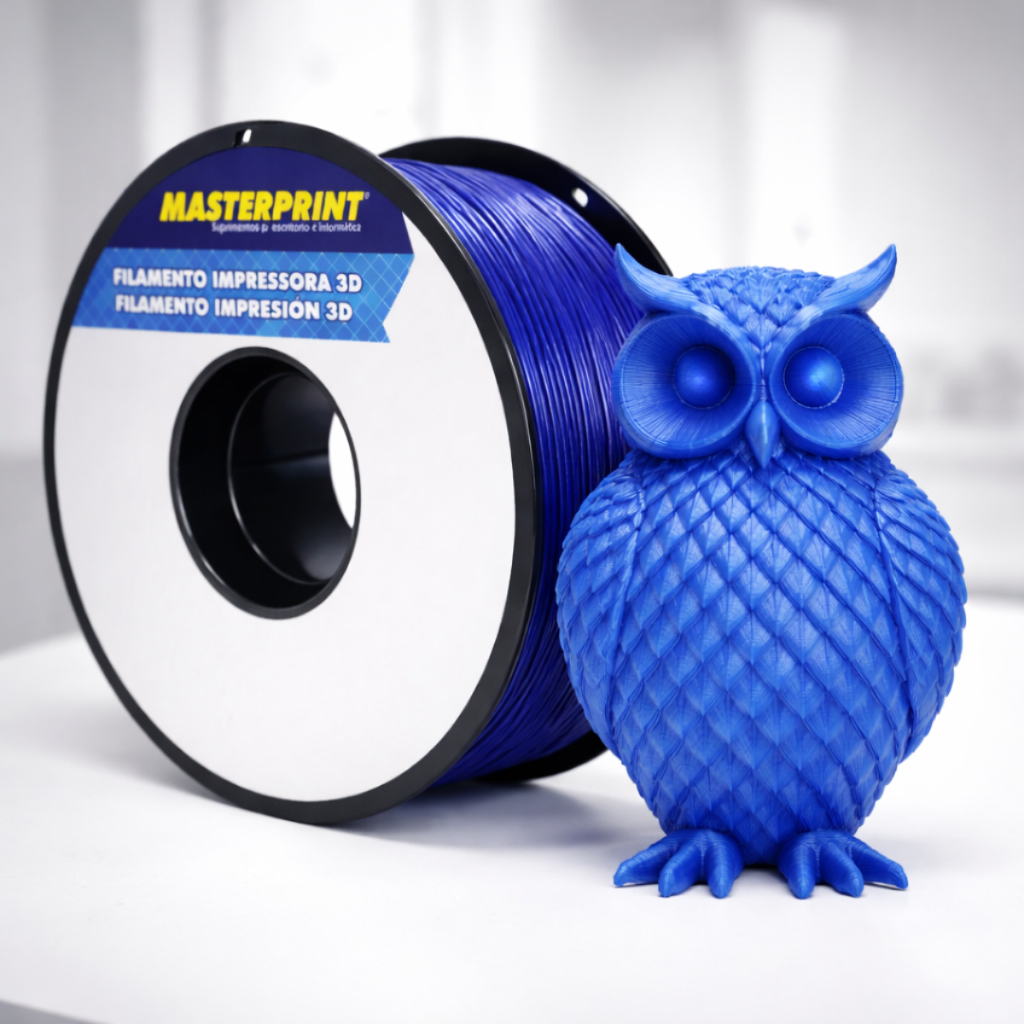 Filamento PLA 1,75mm Azul 1kg Masterprint Impressora 3D Para Impressão ...