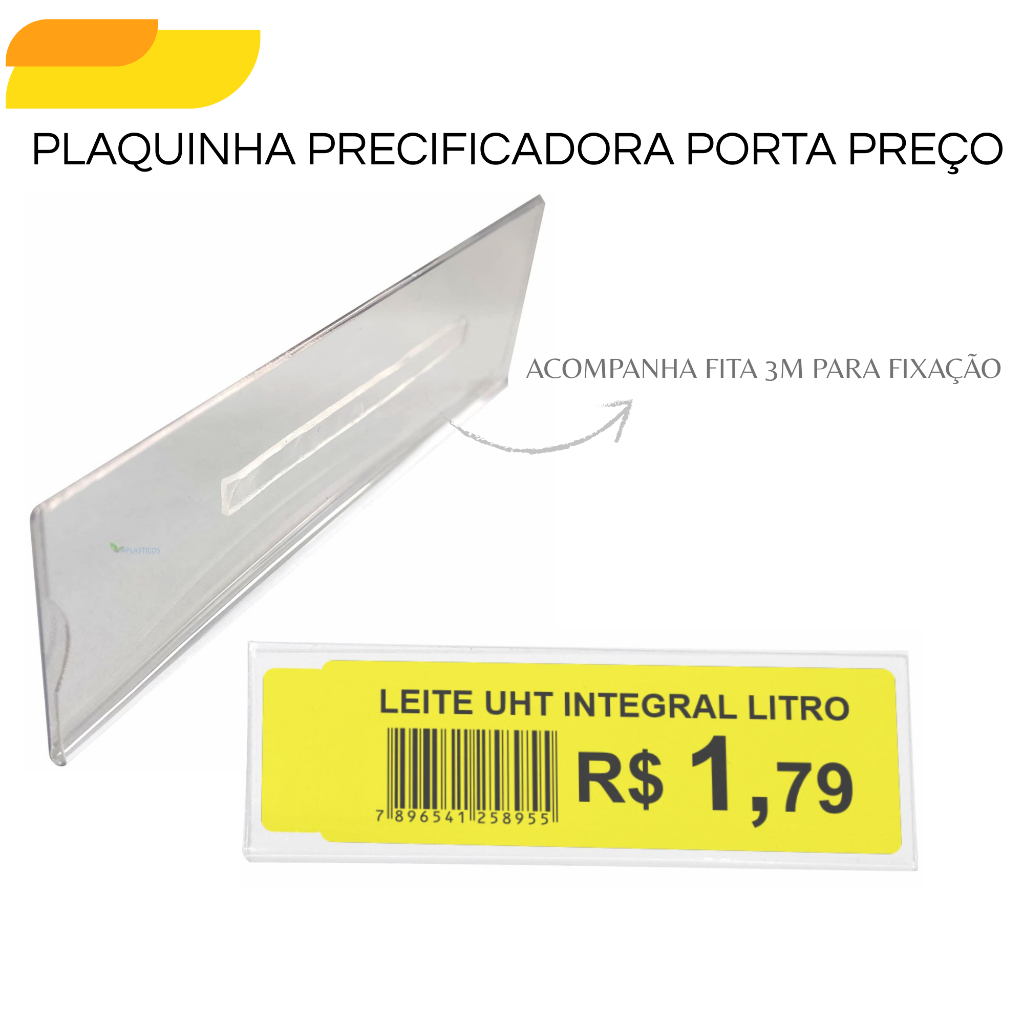 200 Plaquinhas Porta Etiqueta Preço - Precificadores Para Go