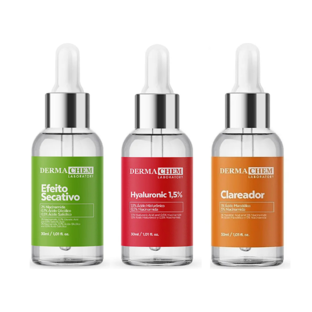 Kit 3 Sérum Clear Clareador 30ml Dermachem em Promoção na Shopee