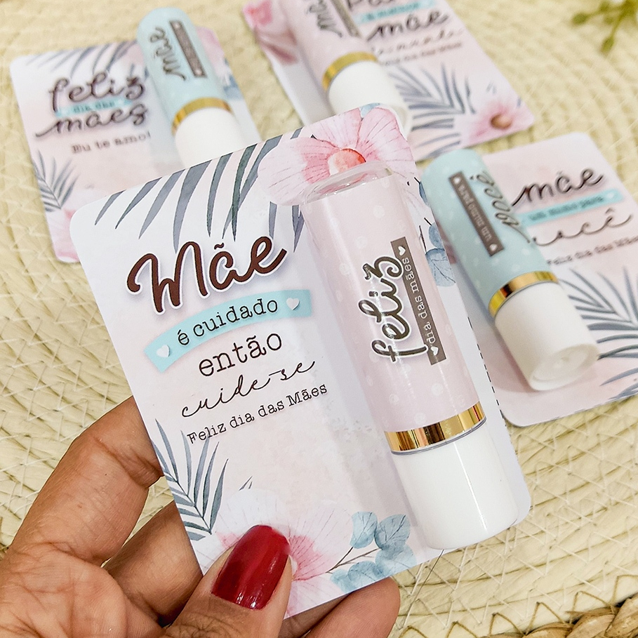 Kit Mimo cliente Lembrancinhas Personalizadas Dia das Mães com Manteiga de Cacau em Oferta na Shopee