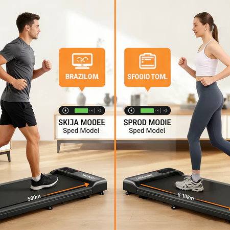 Esteira Portátil Velocidade 1 6km h Motor 110V 220V Fácil Instalar Ideal para Casa e Academia