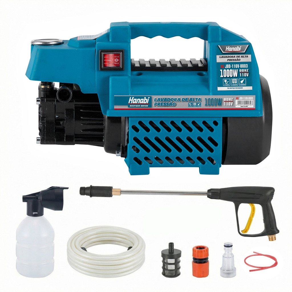 Lavadora De Alta Pressão Compacta Motor Indução 60bar Azul 220v 60hz ...