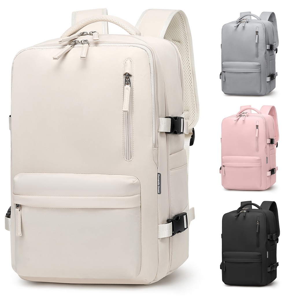 Mochila De Viagem Feminina Multifuncional Impermeável Expansível