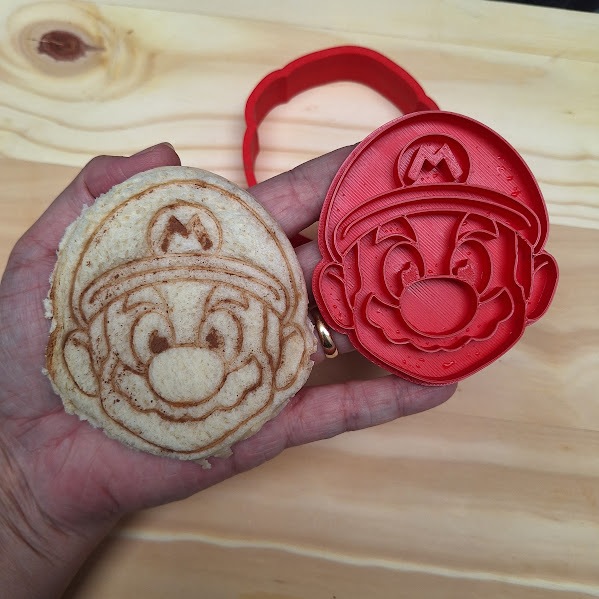 Cortador Sanduiche Molde pão para lancheira Lanche Mario Inf
