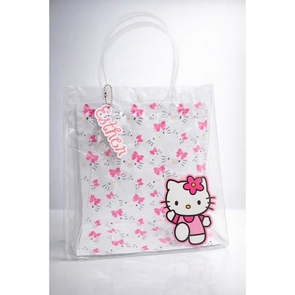 FUNDO SACOLINHA/ DECORAÇÃO HELLO KITTY/ LEMBRANCINHAS HELLO KITTY ...