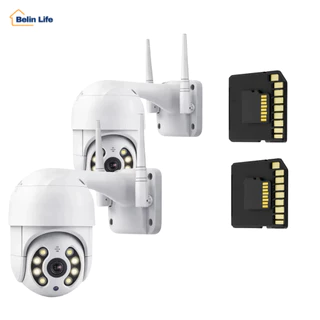 Kit 2 Câmeras Externas yoosee Wifi Prova D'Água Ip66 + 2 Cartões Micro SD 16GB