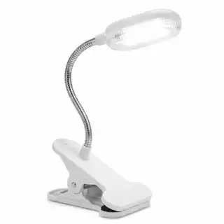 Luz de Leitura LED Com Clipe Ajustável Portátil Luminária Compacta