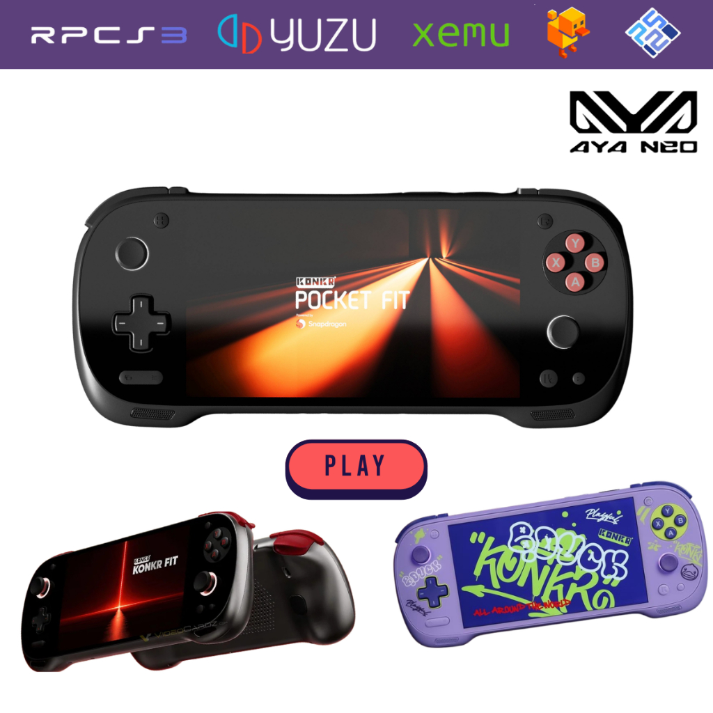 Console Ayaneo Konkr Pocket Fit G3 Gen3 8gb + 128gb De
