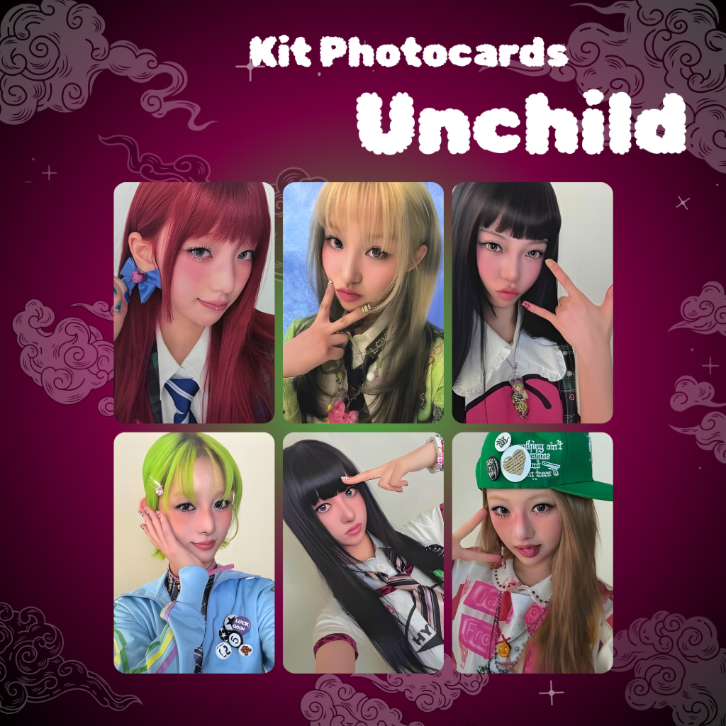 Photocards UNCHILD Selca Kpop Tina Yeeun Heekie Ako Evon Haeun