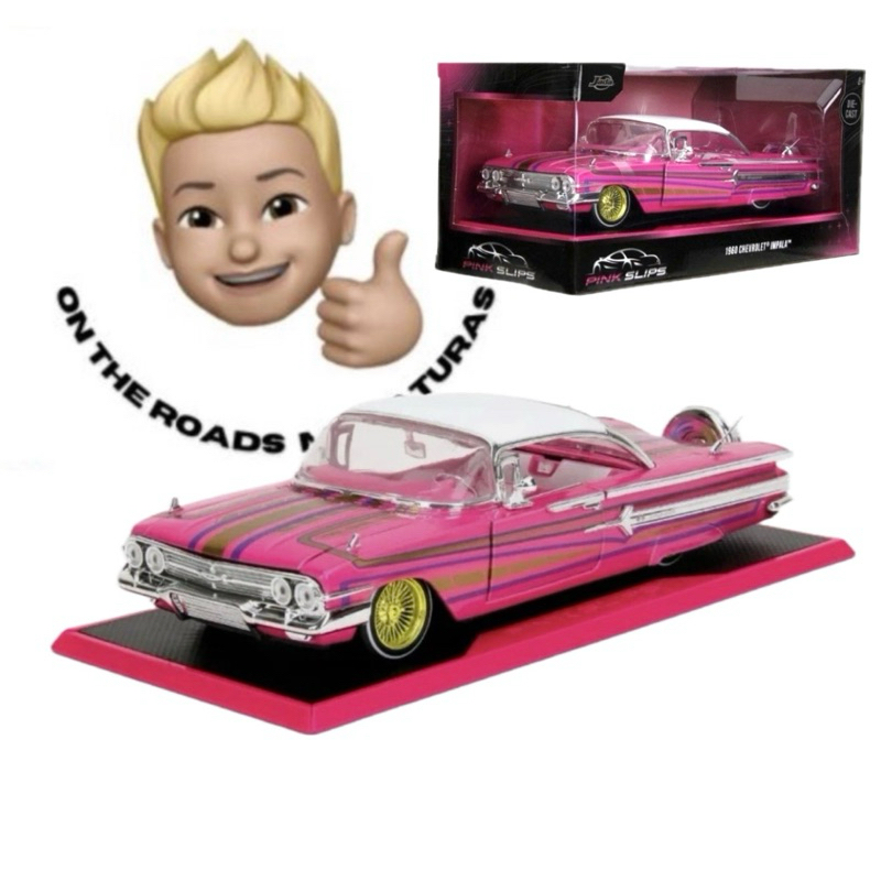1960 Chevrolet Impala PINK SLIPS ミニカー s-l400.jpg