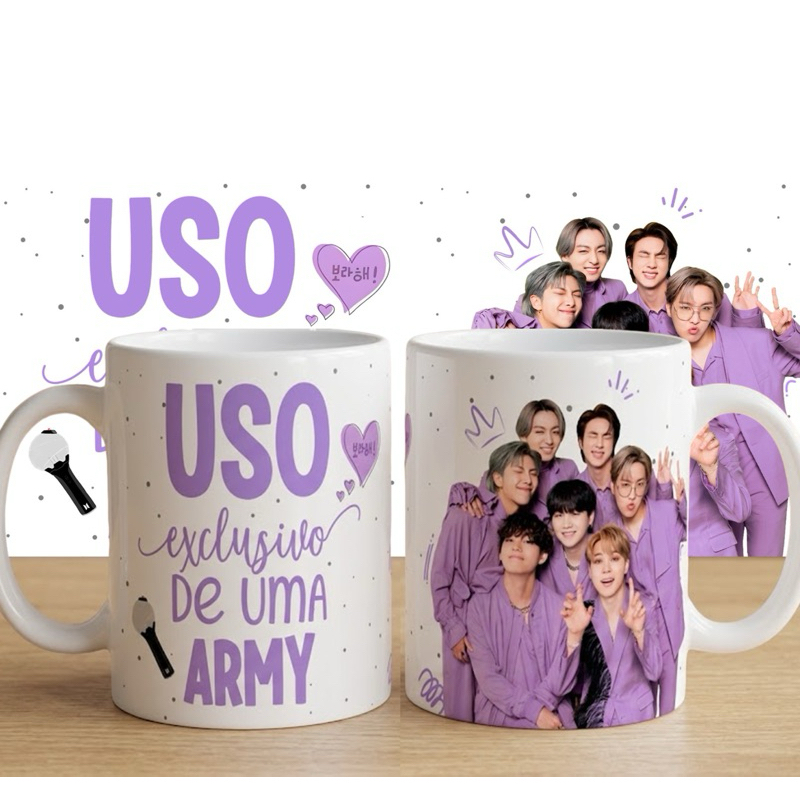 Caneca BTS ARMY