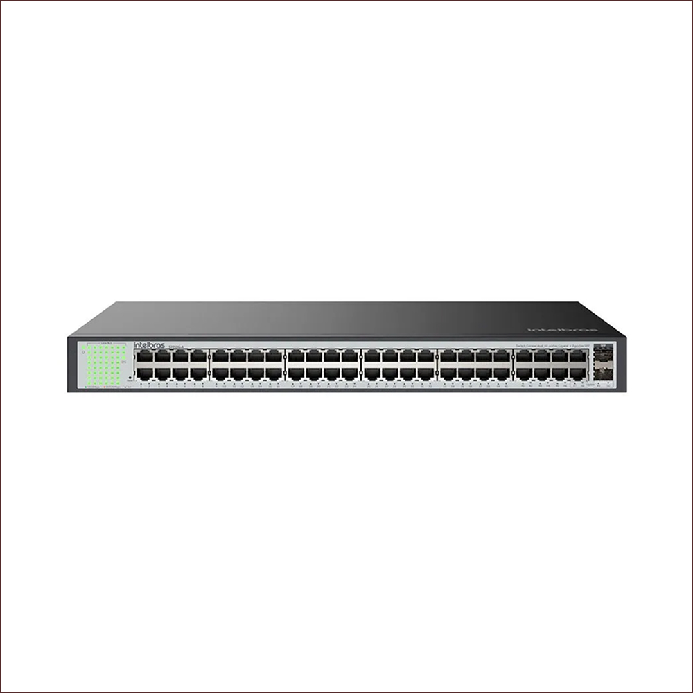 Switch Gerenciável Intelbras S2050G-A Gigabit 50p Outlet | Shopee Brasil
