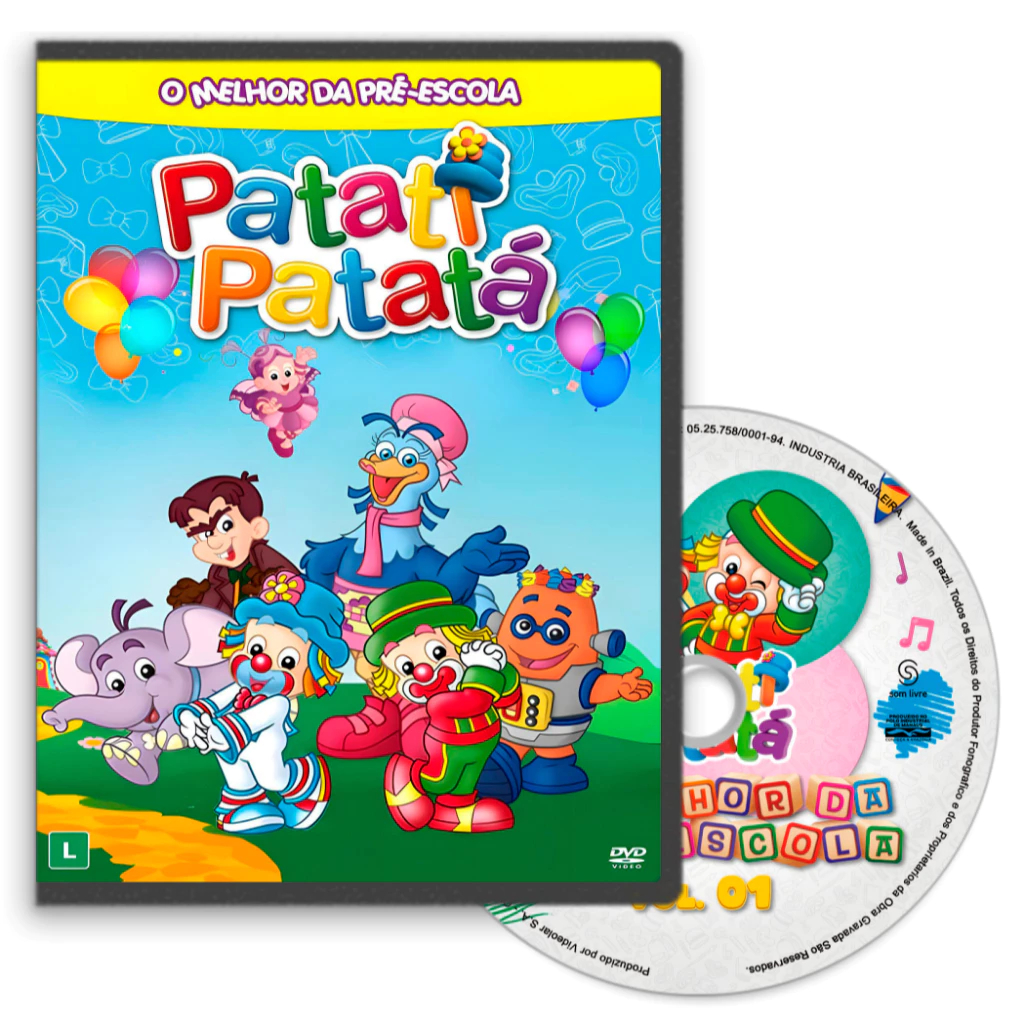 PalKids Pre-schooler DVD CD-ROMセット Dvd O Melhor Da Pré Escola - Patati Patatá - Vol 1 e 2 | Shopee Brasil