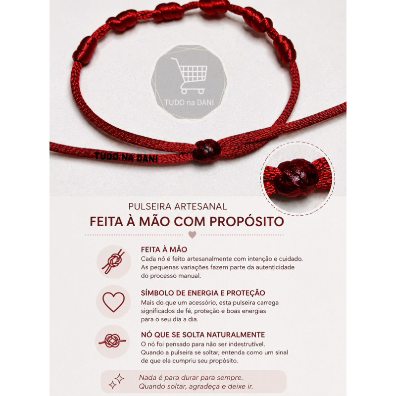 Tornozeleira Kabbalah 7 Nós Proteção Olho Grego | Shopee Brasil