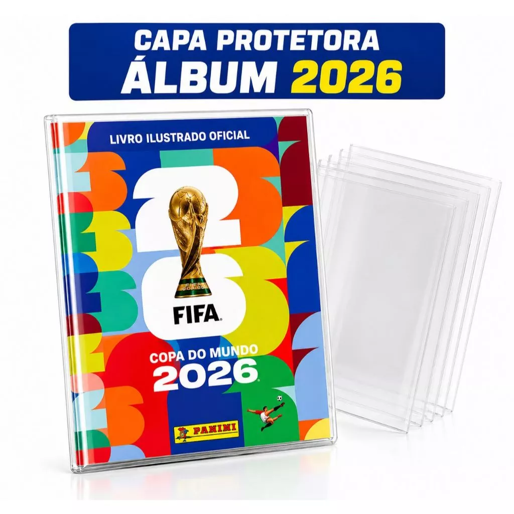 Capa Plástica Protetora Álbum Copa 2026